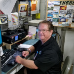 David KB7GFL working as KH6BB on the USS Missouri in 2021