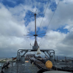 USS Missouri's current HF radio antenna